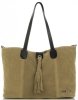 Kožené kabelka shopper bag Vittoria Gotti zelená V3076